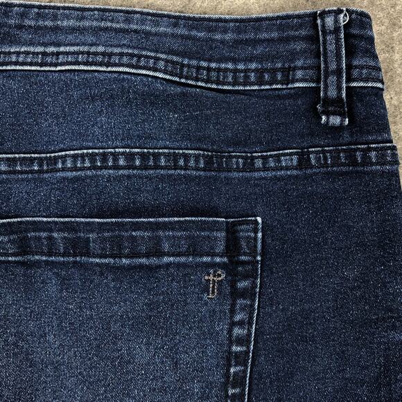 The Perfect Jean NYC Mens 40x38 Blue Slim Fit Dark Wash Mid Rise Stretch Denim - Picture 6 of 11